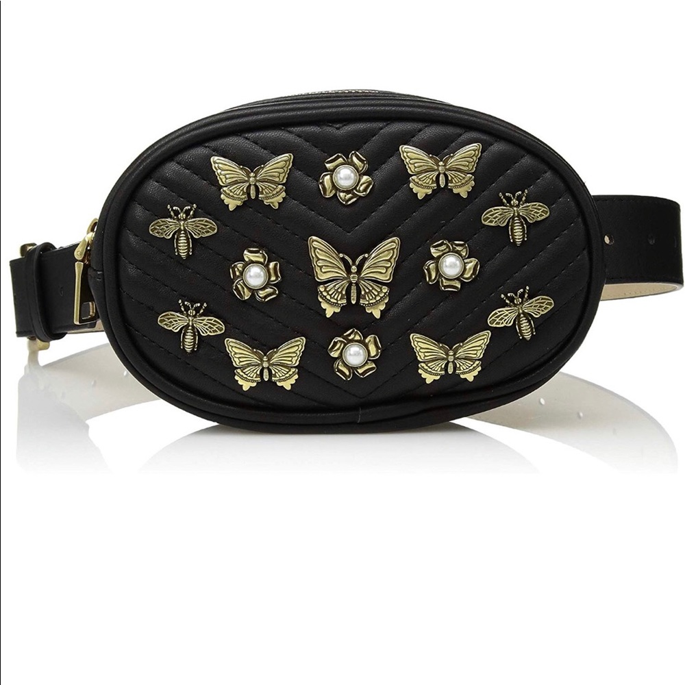 Steve Madden Quilted Pearl Belt Bag